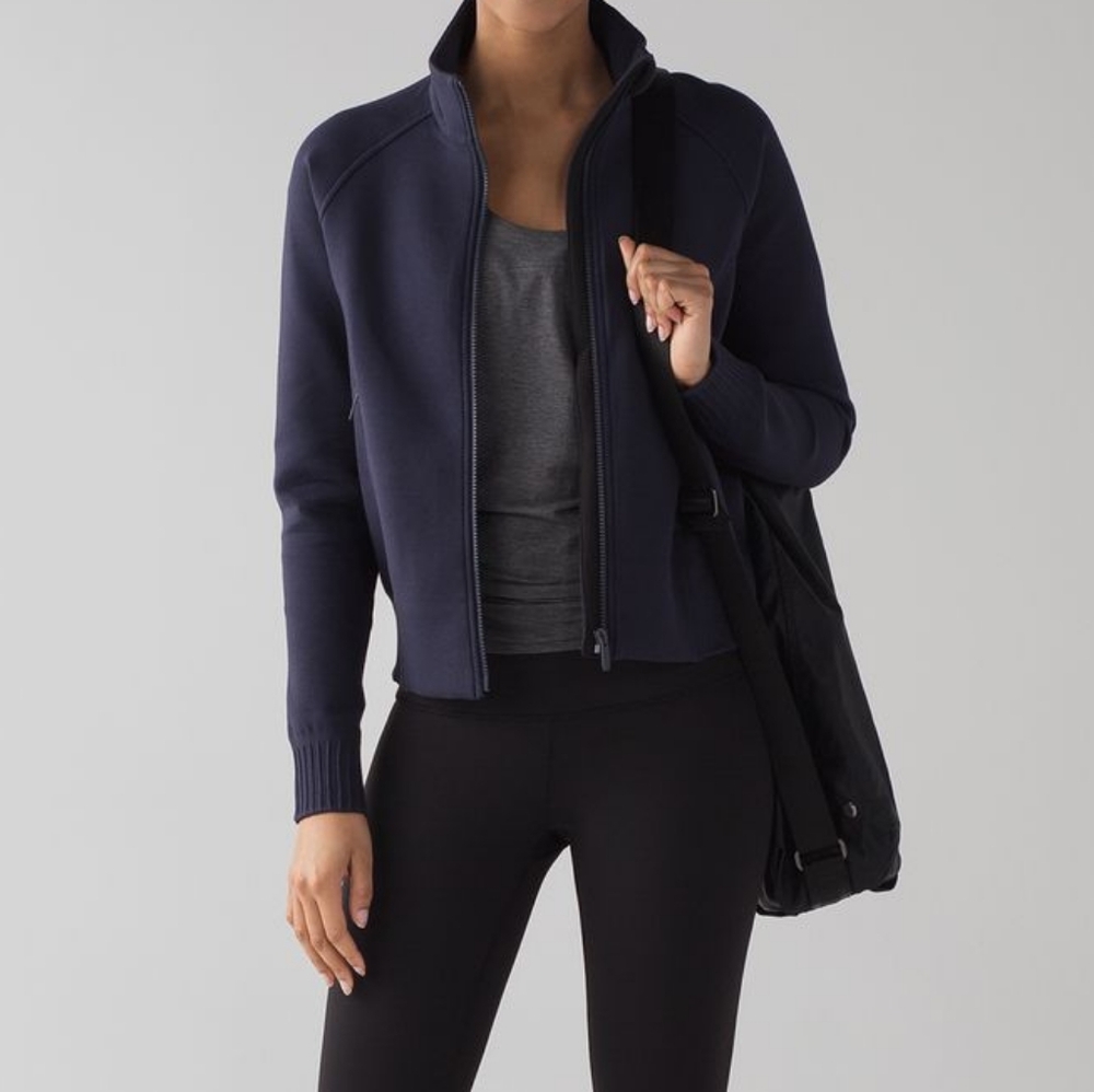 Lululemon NTS Fall Zip Up Jacket Midnight Navy Blue Small 4